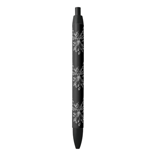 Caneta Preta Phoenix nasce em preto (Frente Vertical)