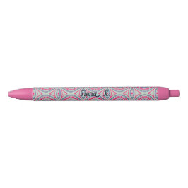 Caneta Preta Pink Name Personalised Ballpoint Pen