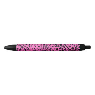 Caneta Preta pinkblackanista floral