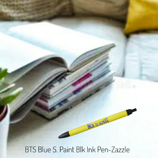 Caneta Preta Pintor S Azul BTS
