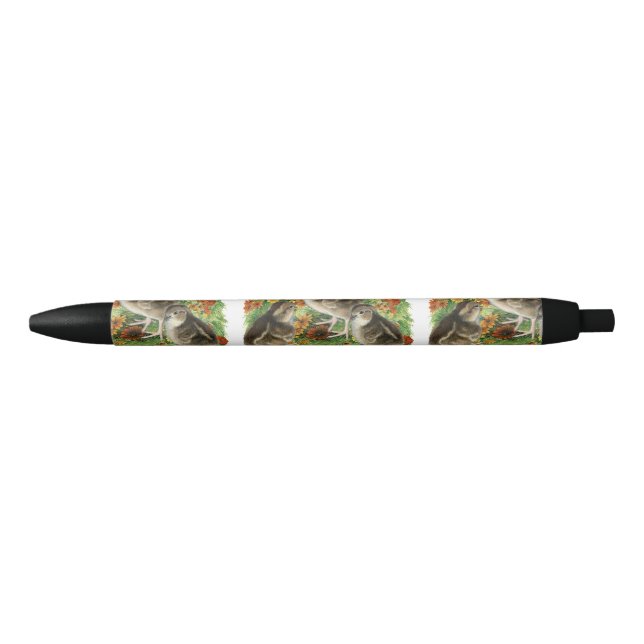 Caneta Preta Pintos de Jardim de Bobwhite (Frente)