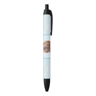 Caneta Preta Pintura de Cachorro Irlandês - Arte de Cachorro O