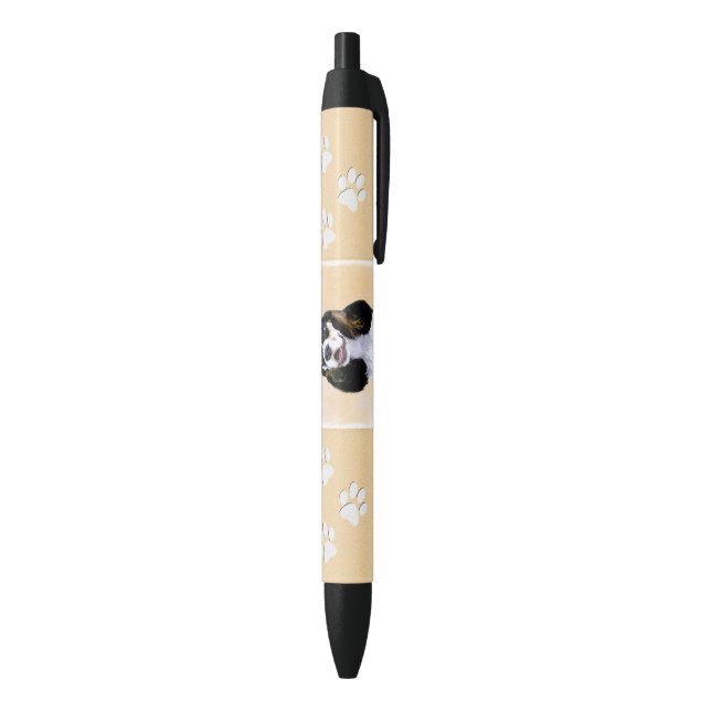 Caneta Preta Pintura De Cocker Spaniel (Participante) - Arte De (parte de inferior (Vertical))