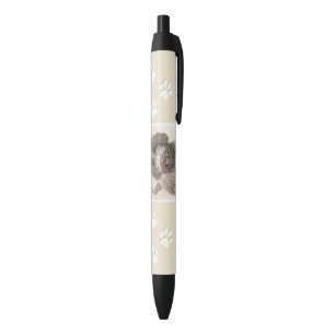 Caneta Preta Pintura De Lagotto Romagnolo - Arte De Cão Origin