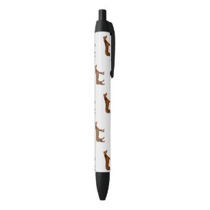 Caneta Preta Pintura em aquarela do cavalo Missouri Fox Trotter