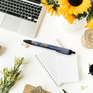 Caneta Preta Planetas da Galáxia Espacial Exterior da Terra Mon