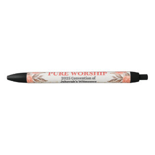 Caneta Preta Presente da Convenção JW de 2025 com Culto puro