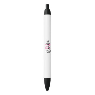 Caneta Preta Presente para Meninas – N Personalizado com o Nome