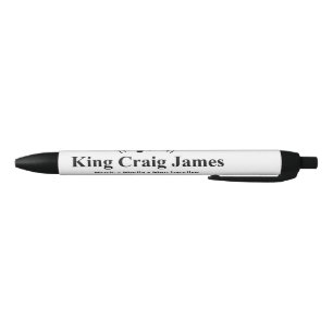 Caneta Preta Preto e Branco