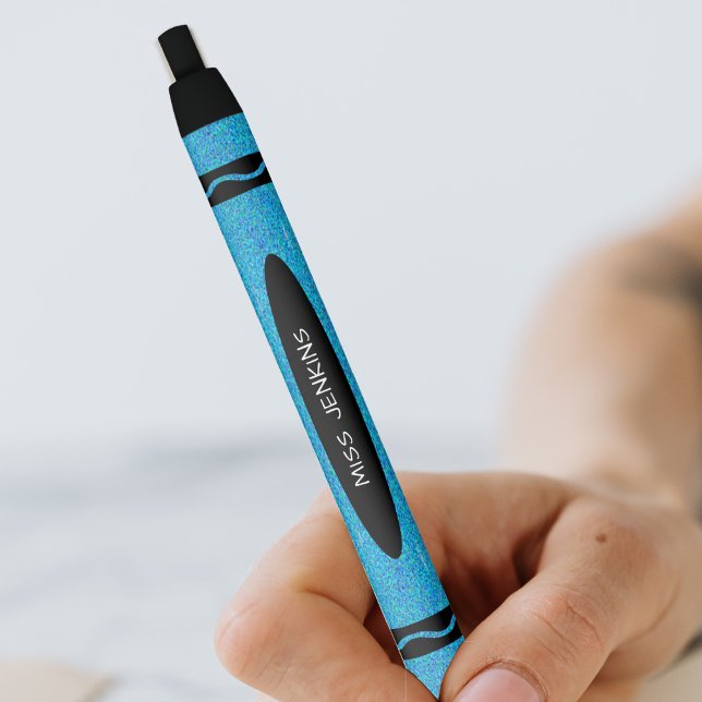 Caneta Preta Professor de Blue Crayon (Blue Crayon Teacher Black Ink Pen)