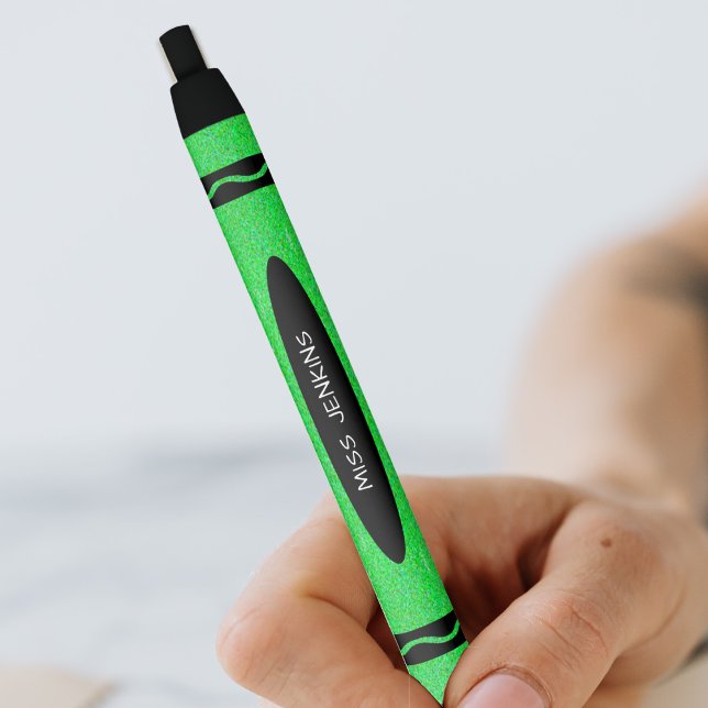 Caneta Preta Professora do Green Crayon (Green Crayon Teacher Black Ink Pen)