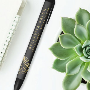 Caneta Preta Promoção de Negócios do Salão Dourado do Coração