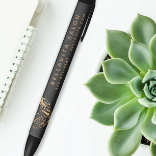 Caneta Preta Promoção do Salão Copper Heart