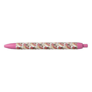 Caneta Preta Pug em Donut