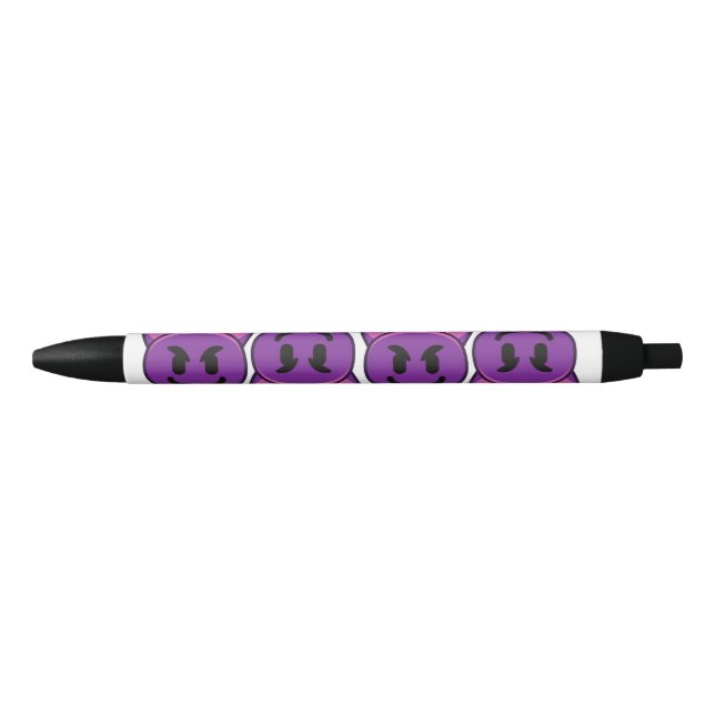 Caneta Preta Purple Devil Emoji  (Frente)