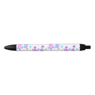 Caneta Preta Púrpura rosa, podridão roxa, estrelas da árvore de