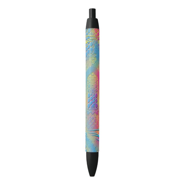 Caneta Preta PYTHON - fractal decorativo moderno - (Frente Vertical)