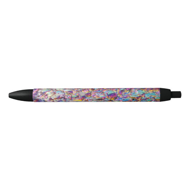 Caneta Preta Rainbow Aura Crystals (Frente)