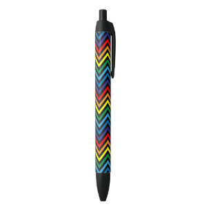 Caneta Preta RAINBOW Zigzag Padrão