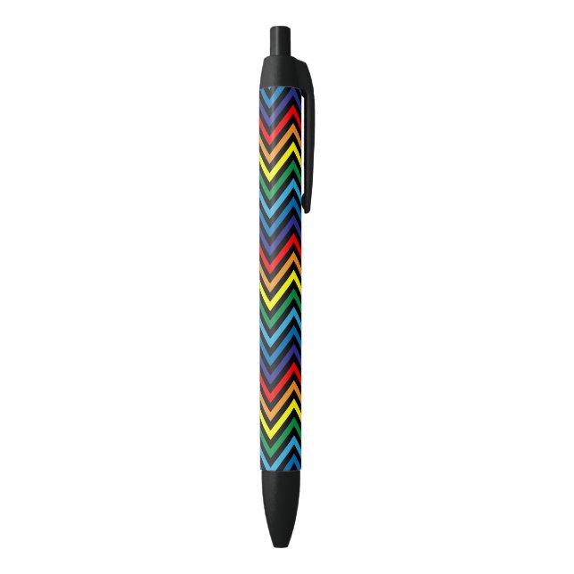 Caneta Preta RAINBOW Zigzag Padrão (parte de inferior (Vertical))