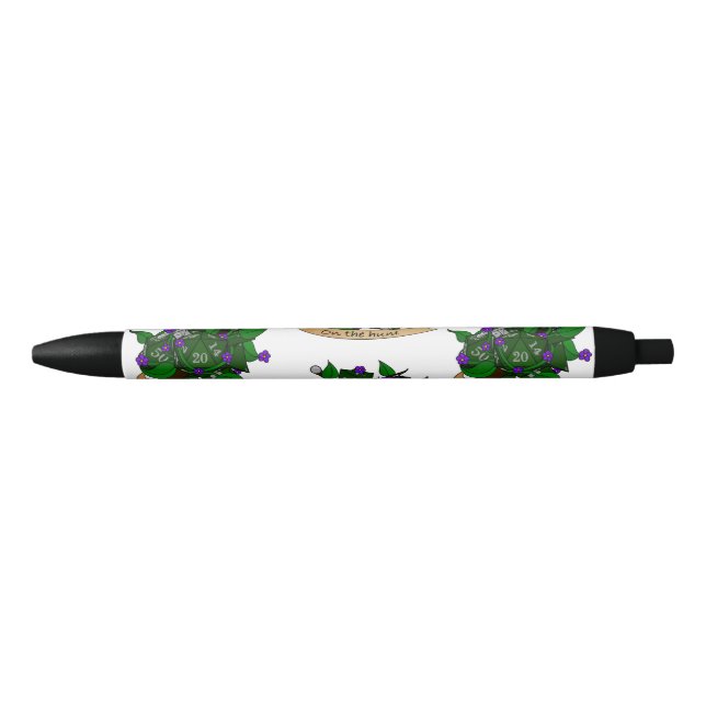 Caneta Preta Ranger Dice Design (Frente)