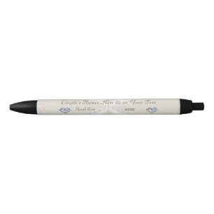 Caneta Preta Recepções de casamento personalizadas pérola do