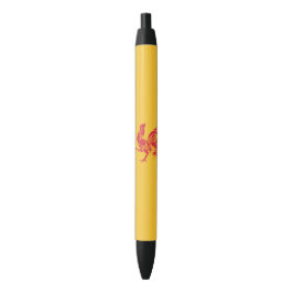 Caneta Preta Red Rooster (Bandeira da Valônia)