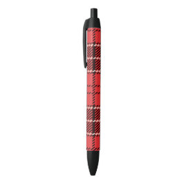 Caneta Preta Red Tartan