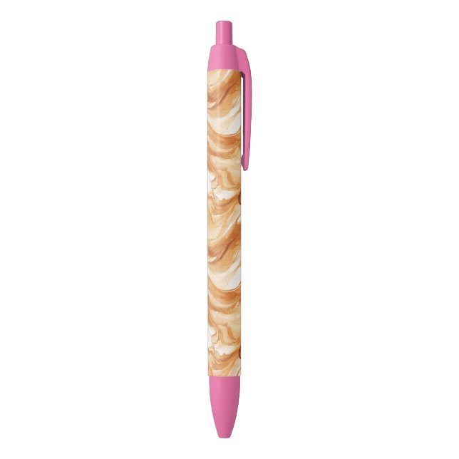Caneta Preta Redemoinhos de Doce de Caramelo (parte de inferior (Vertical))