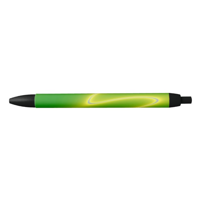Caneta Preta Relâmpago verde (Frente)