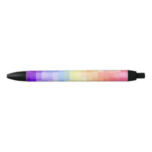 Caneta Preta Retro Boho Funky Excêntrico Xenogênero Xadrez Orgu