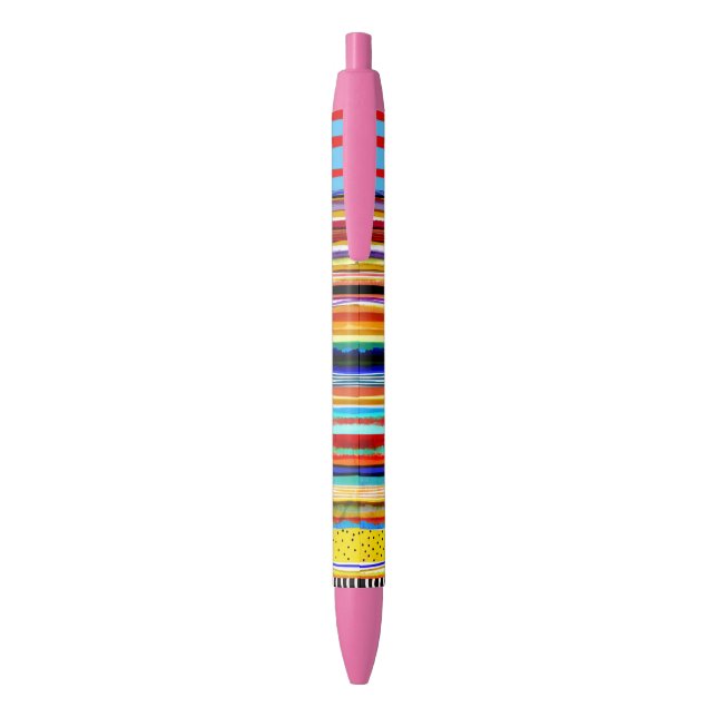 Caneta Preta Rosa (Traseira (Vertical))