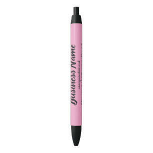 Caneta Preta Rosa Personalizado do Marketing de Negócio