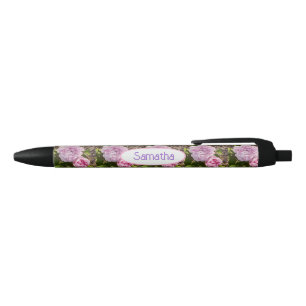 Caneta Preta Rosa Repolho Vintage Rosa Nome Feminino Rosas