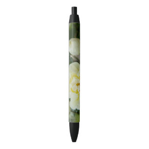 Caneta Preta Rosas brancas, brancas, brancas, para positivas