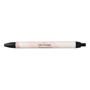 Caneta Preta Róseo Feminino Moderno Logotipo Profissional