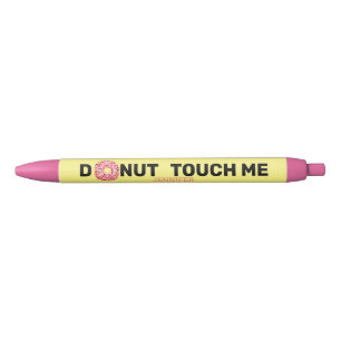 Caneta Preta Rosquinha Engraçada Cor-de-rosa amarela personali