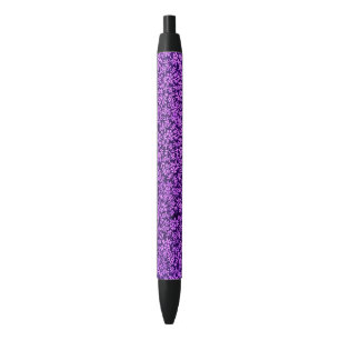 Caneta Preta Roxo Amethyst violeta floral do vintage