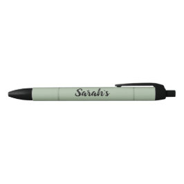 Caneta Preta Sage Verde Personalizado