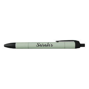 Caneta Preta Sage Verde Personalizado