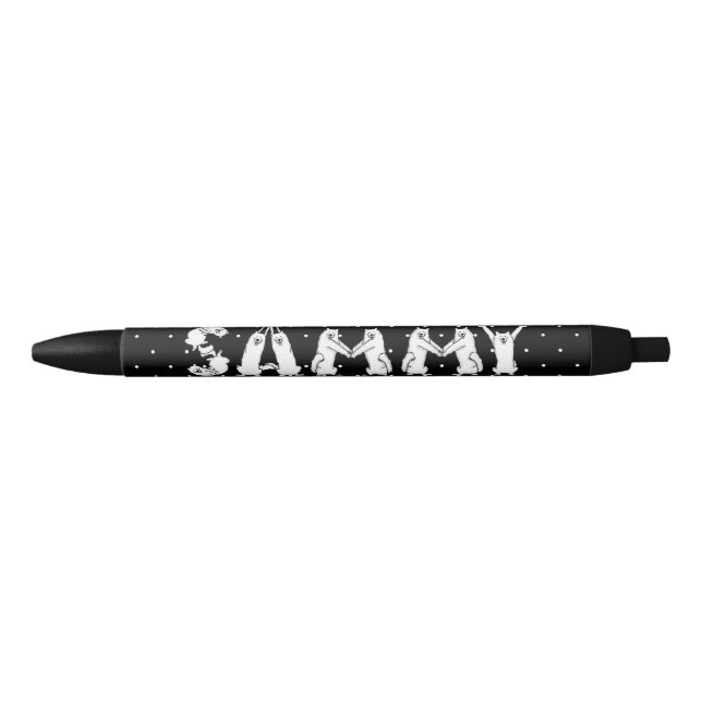 Caneta Preta Sammy Ortografou em Samoyed Dog Letters (Frente)