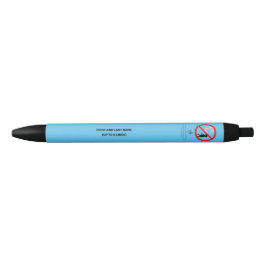 Caneta Preta Sapatilha de Ponta Aviso Céu Azul Personalizado
