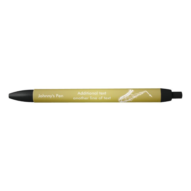 Caneta Preta saxofone (Frente)