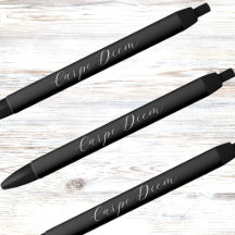 Script de slogan personalizado preto branco