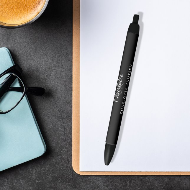 Caneta Preta Script do nome da cinza preta (Criador carregado)