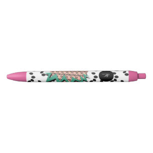 Caneta Preta Sementes de Melancia Fruta Verde Rosa Preto Nome