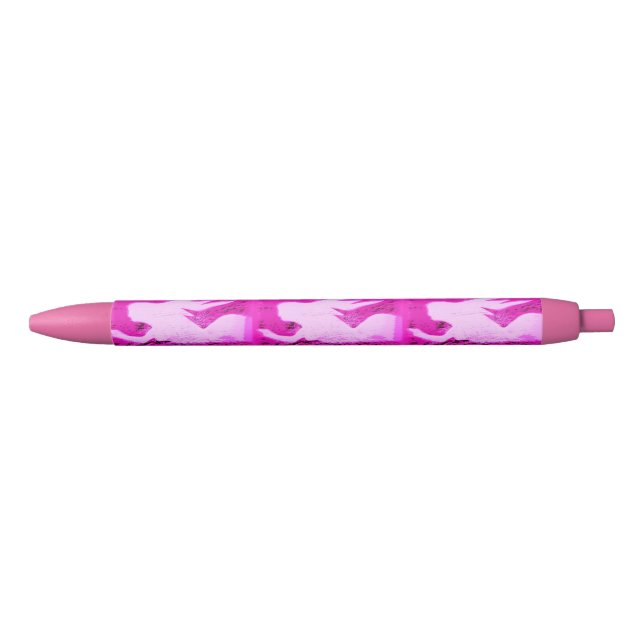 Caneta Preta sereias cor-de-rosa (Frente)