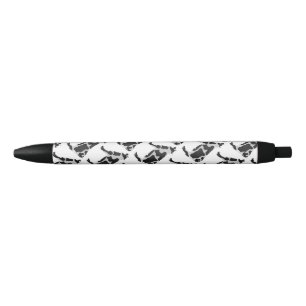 Caneta Preta Silhueta preto e branco da vaca