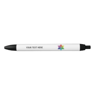 Caneta Preta Símbolo de logotipo Motto Empresa Promoção comerci