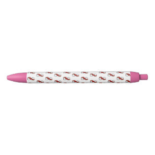 Caneta Preta Símbolo Infinity com Rosa vermelha